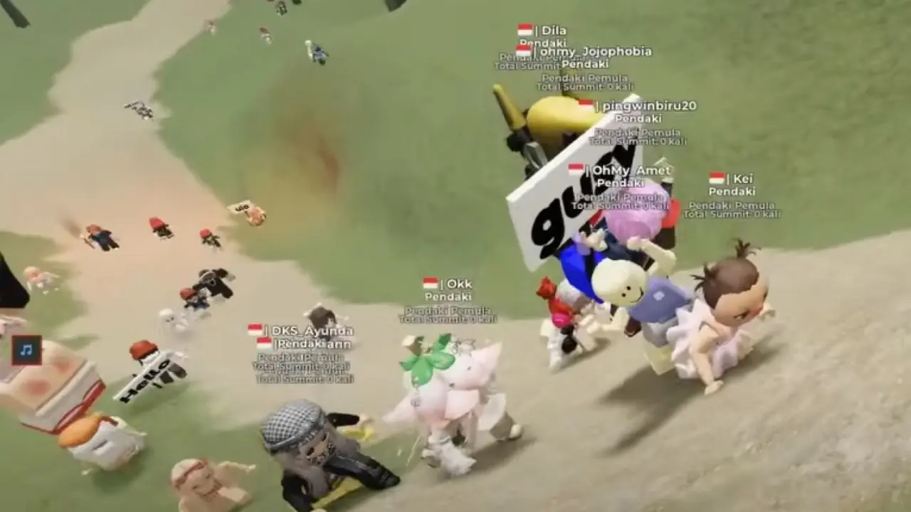 Petualangan Mendaki Gunung di Roblox Sambil Gendong Teman | Berita