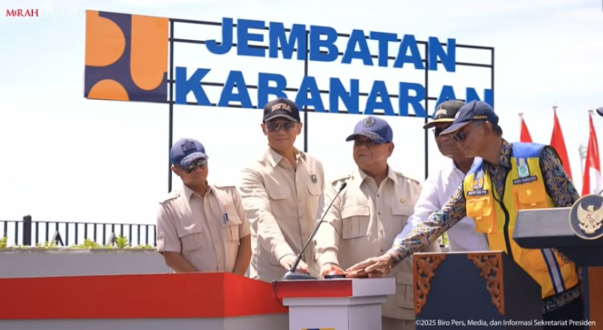 Prabowo Luncurkan Dua Jembatan, Underpass, dan Flyover Baru