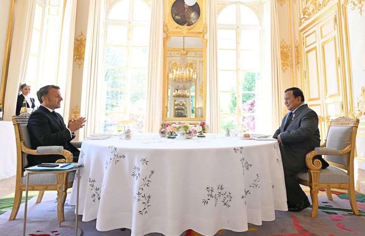 Prabowo dan Macron Saling Bahas Energi dan Ekonomi Selama Dua Jam